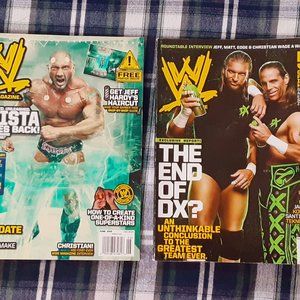 World Wrestling WWE June 2009 Batista November 2009 DX magazines lot bundle